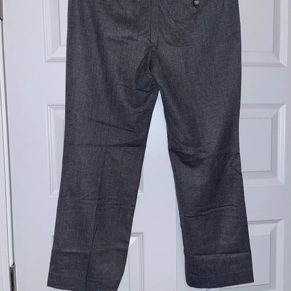 Theory Calvin C Size 8 Wool Blend Wide Leg Dress Pant Gray NWT - Picture 6 of 10